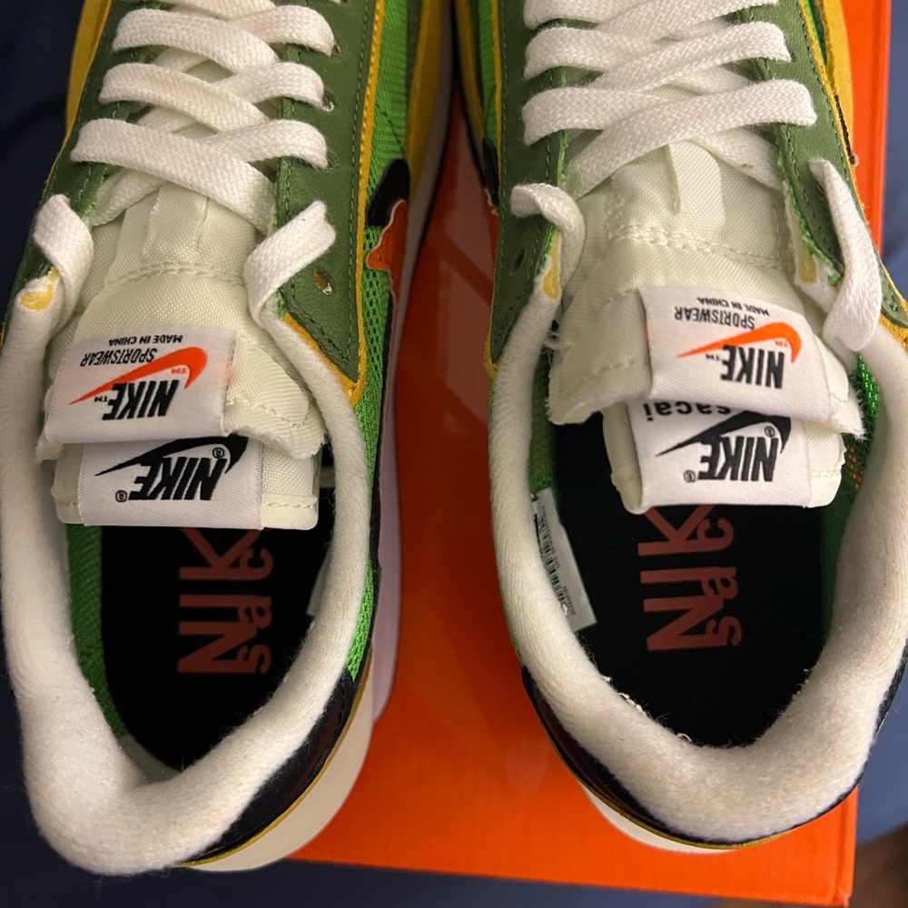 Nike X Sacai Waffle LD Green Gusto size 9US Mens worn once! Mint condition! - Picture 7 of 11
